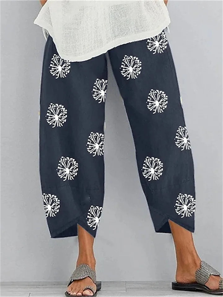 LM : Casual pants with print