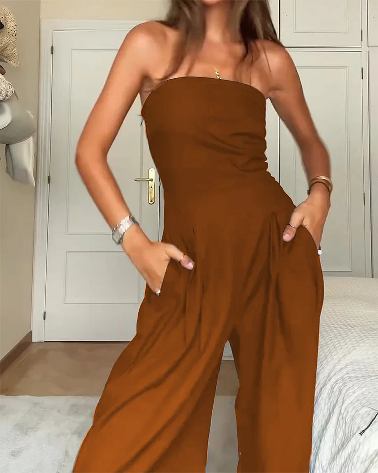TS | Strapless jumpsuit for women