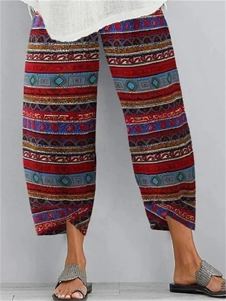 LM : Casual pants with print