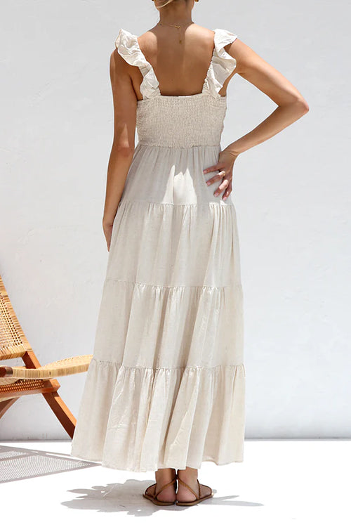 LM | Linen sleeveless maxi dress