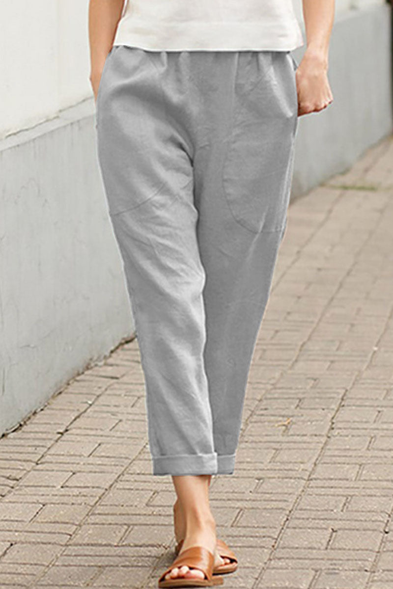 LM | Fashion Casual Solid Loose Straight Underpants