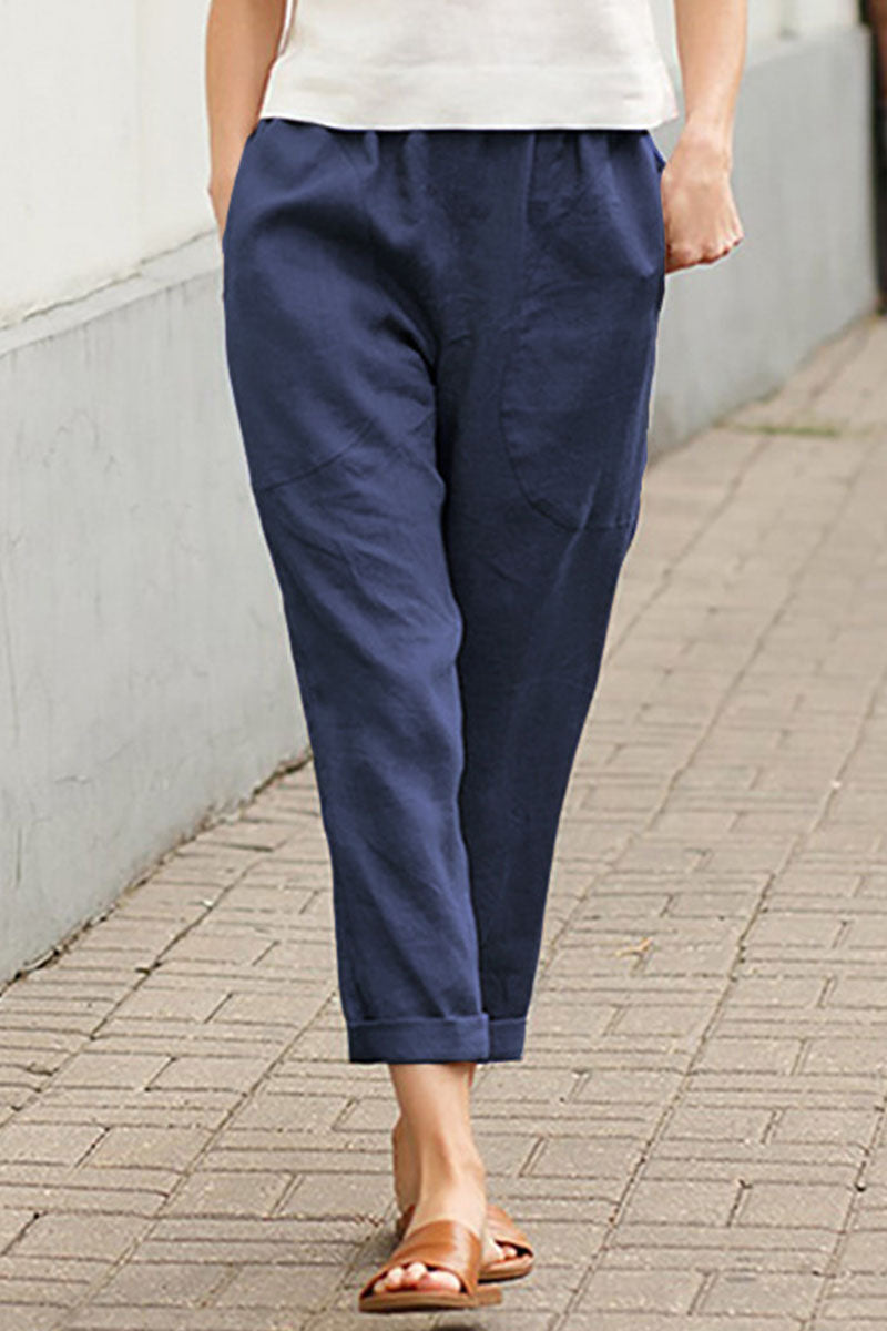 LM | Fashion Casual Solid Loose Straight Underpants