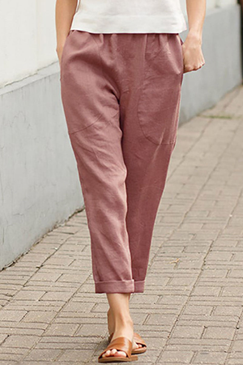 LM | Fashion Casual Solid Loose Straight Underpants