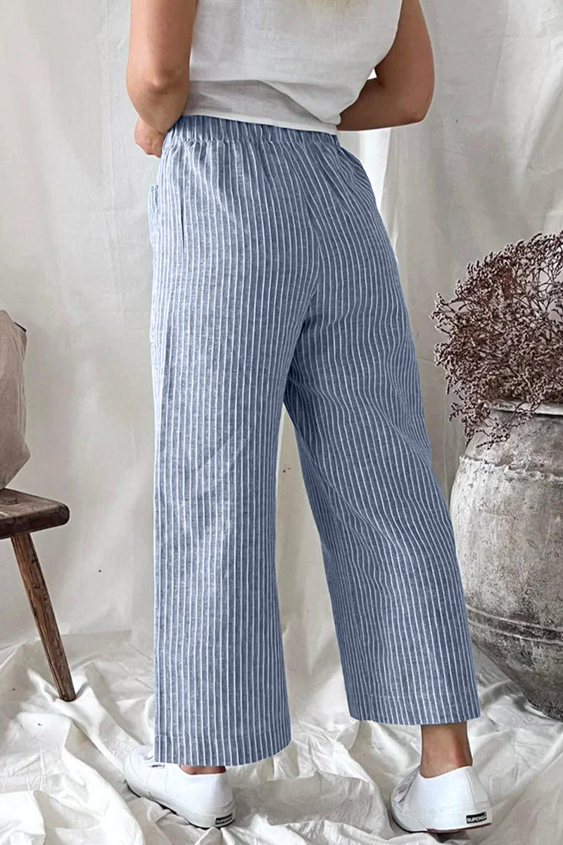 LM | Casual Solid Bag Loose Straight Pants(5 Colors)