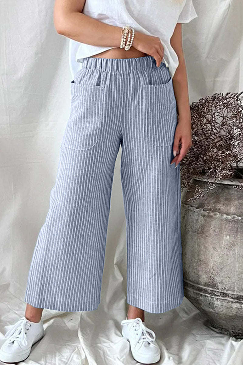 LM | Casual Solid Bag Loose Straight Pants(5 Colors)
