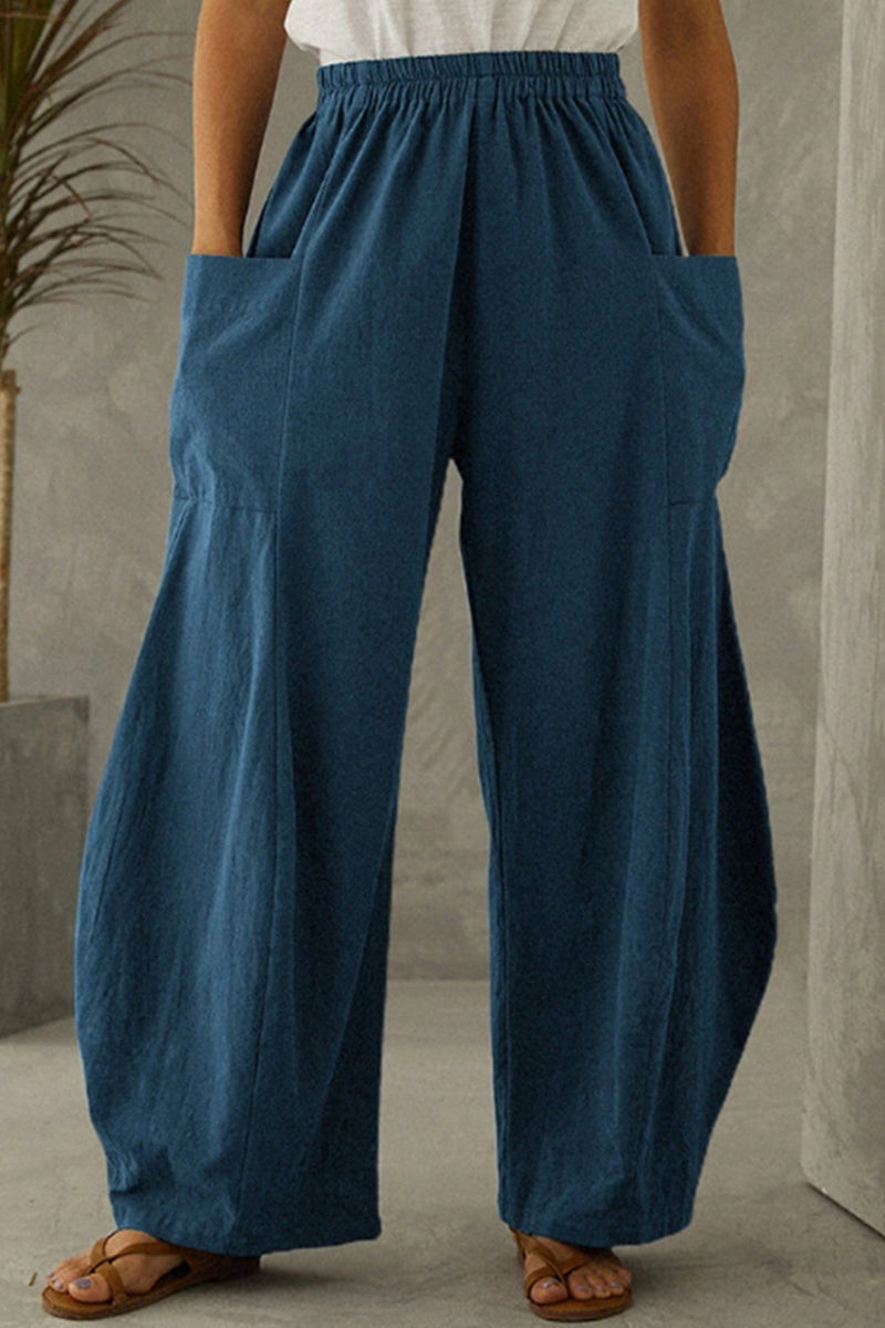 LM | Casual Solid Pocket Loose Unicolored Underpants