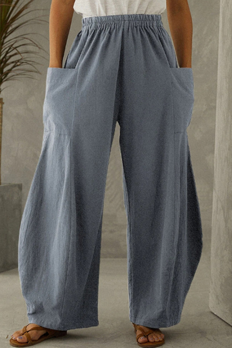 LM | Casual Solid Pocket Loose Unicolored Underpants