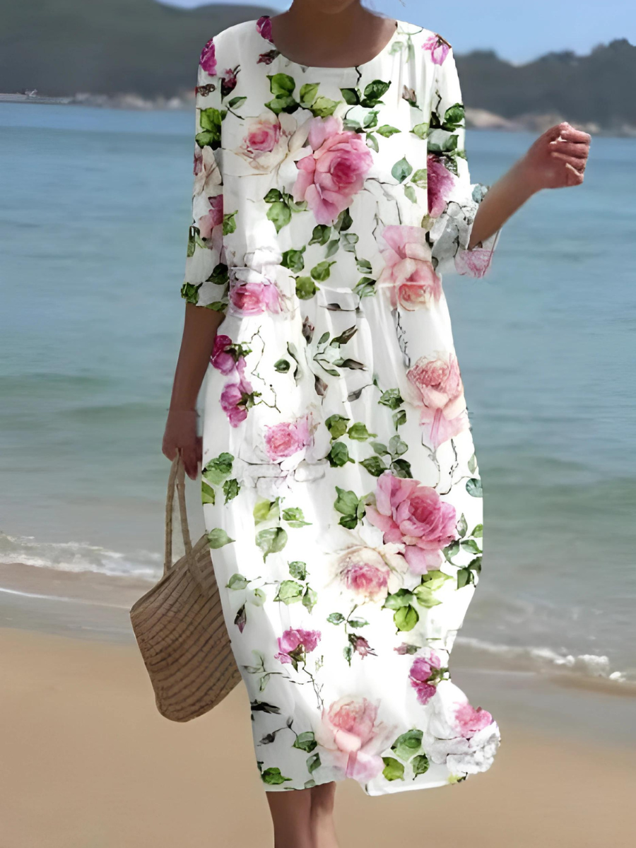 TS | Maxi dress with floral pattern
