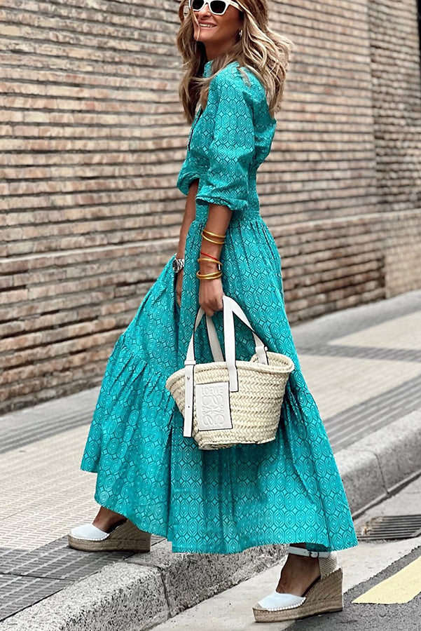 LM | Special Treat Printed maxi dress with elastic waist