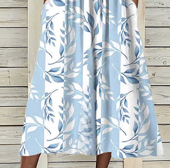 LM | Midi dress with floral print and matching jacket