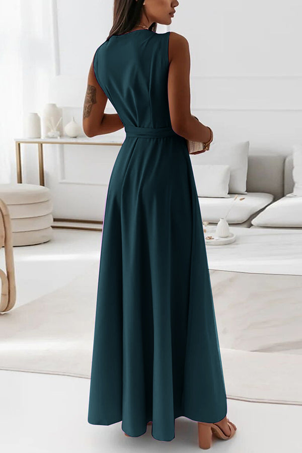 LM | Wrap strap maxi dress