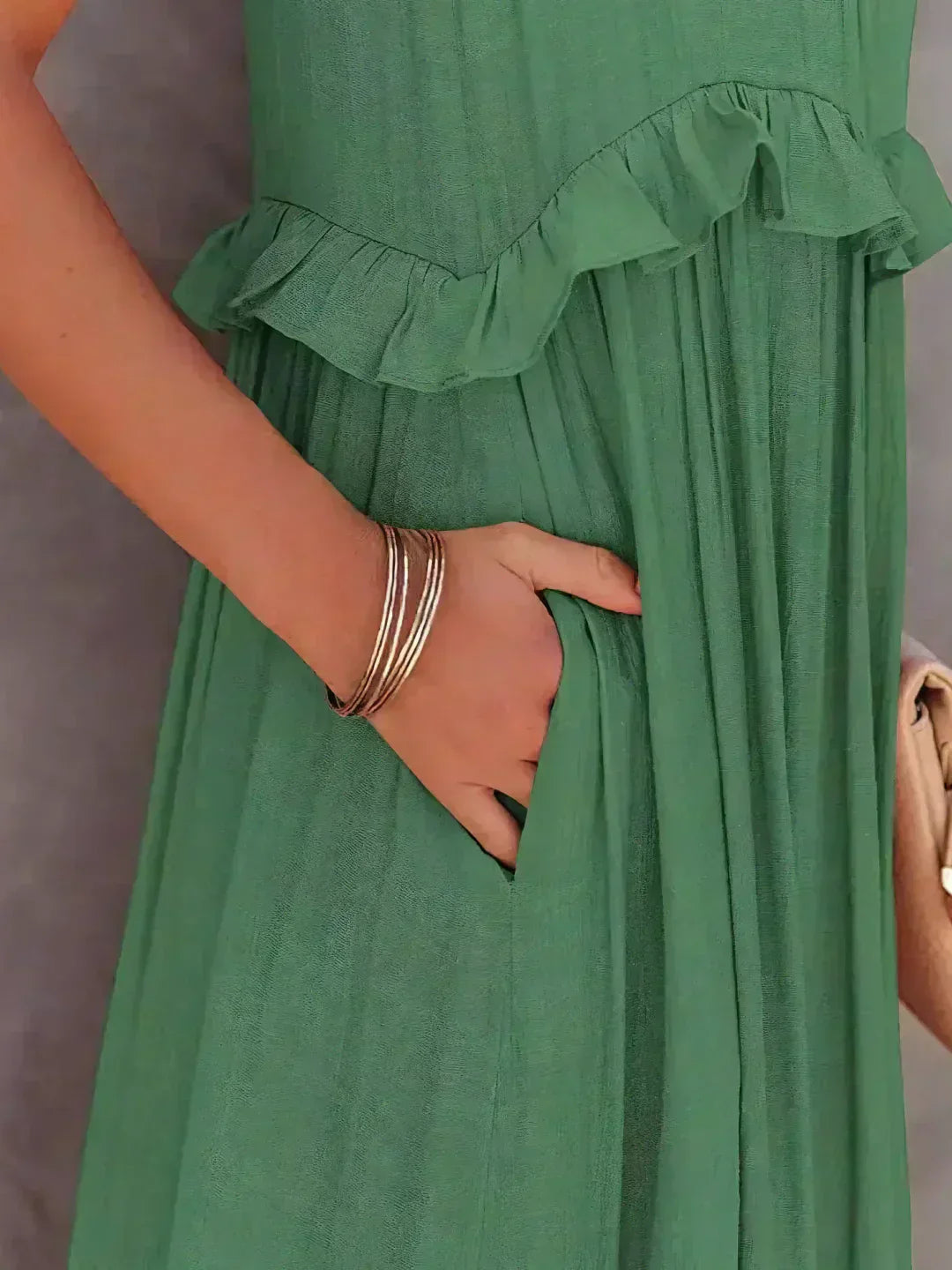 LM | Effortless Ruffle Maxi Dress