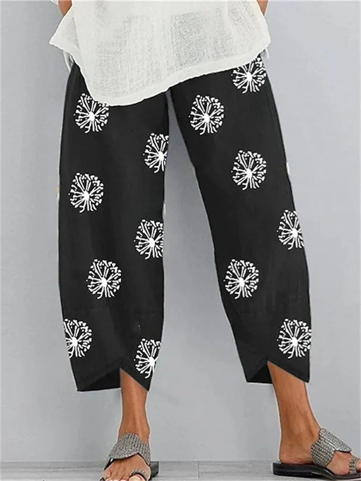 LM : Casual pants with print