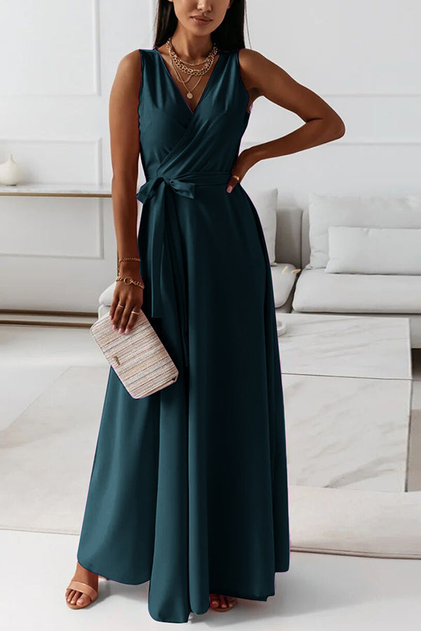 LM | Wrap strap maxi dress