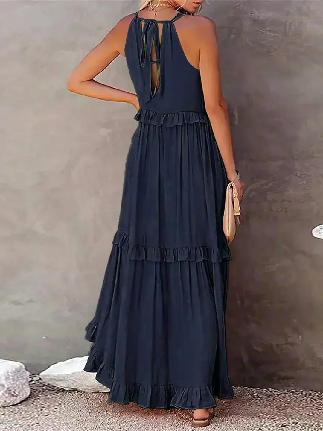 LM | Effortless Ruffle Maxi Dress