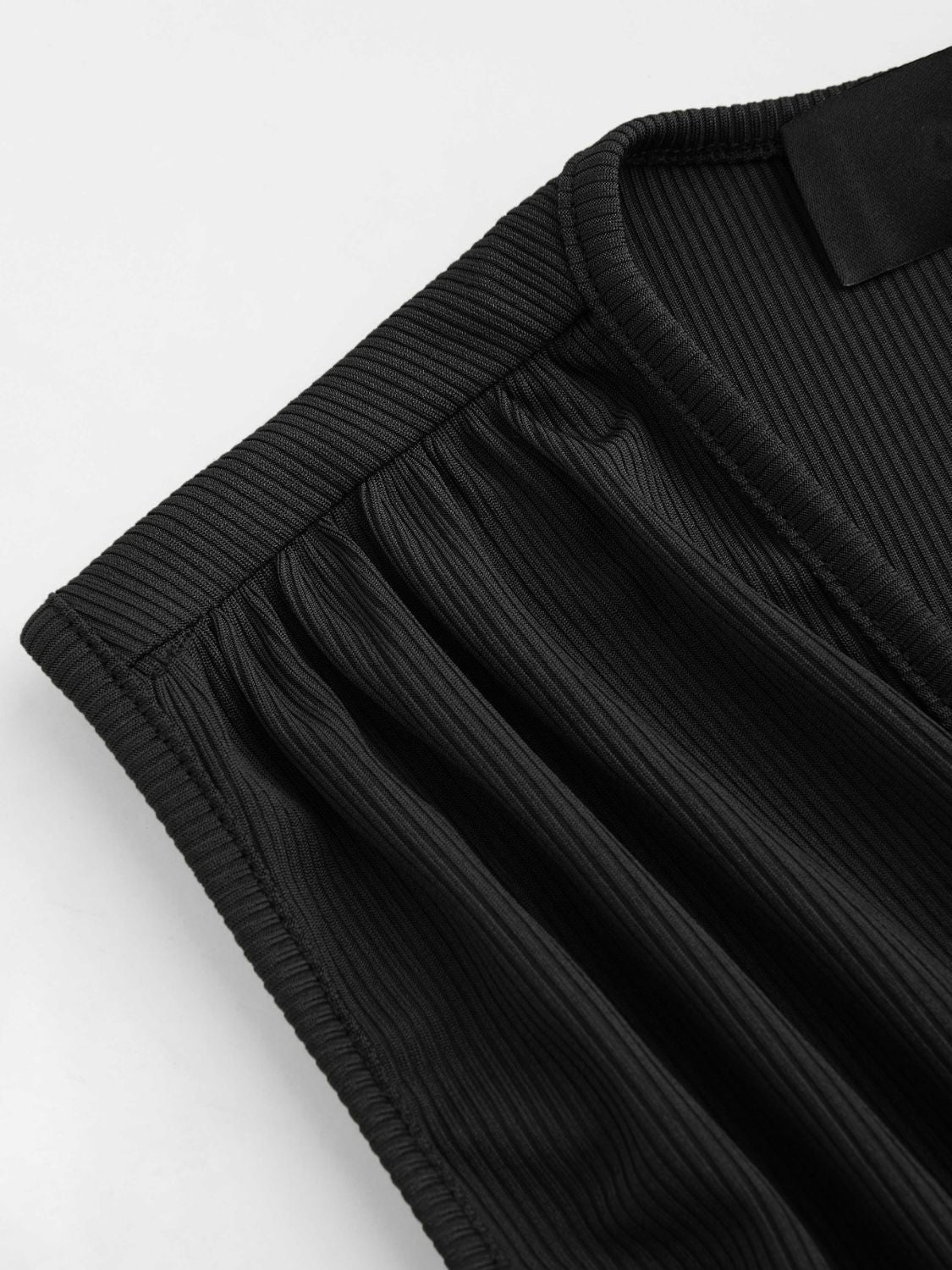 LM | Ruched sleeveless romper