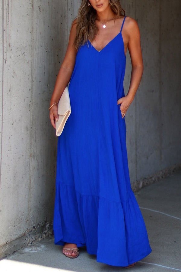 LM | KIMONIE Monochrome maxi dress with pocket