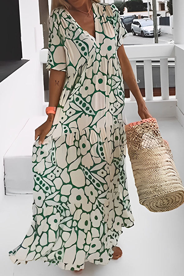 LM | FLORAL PRINT VACATION MIDI DRESS