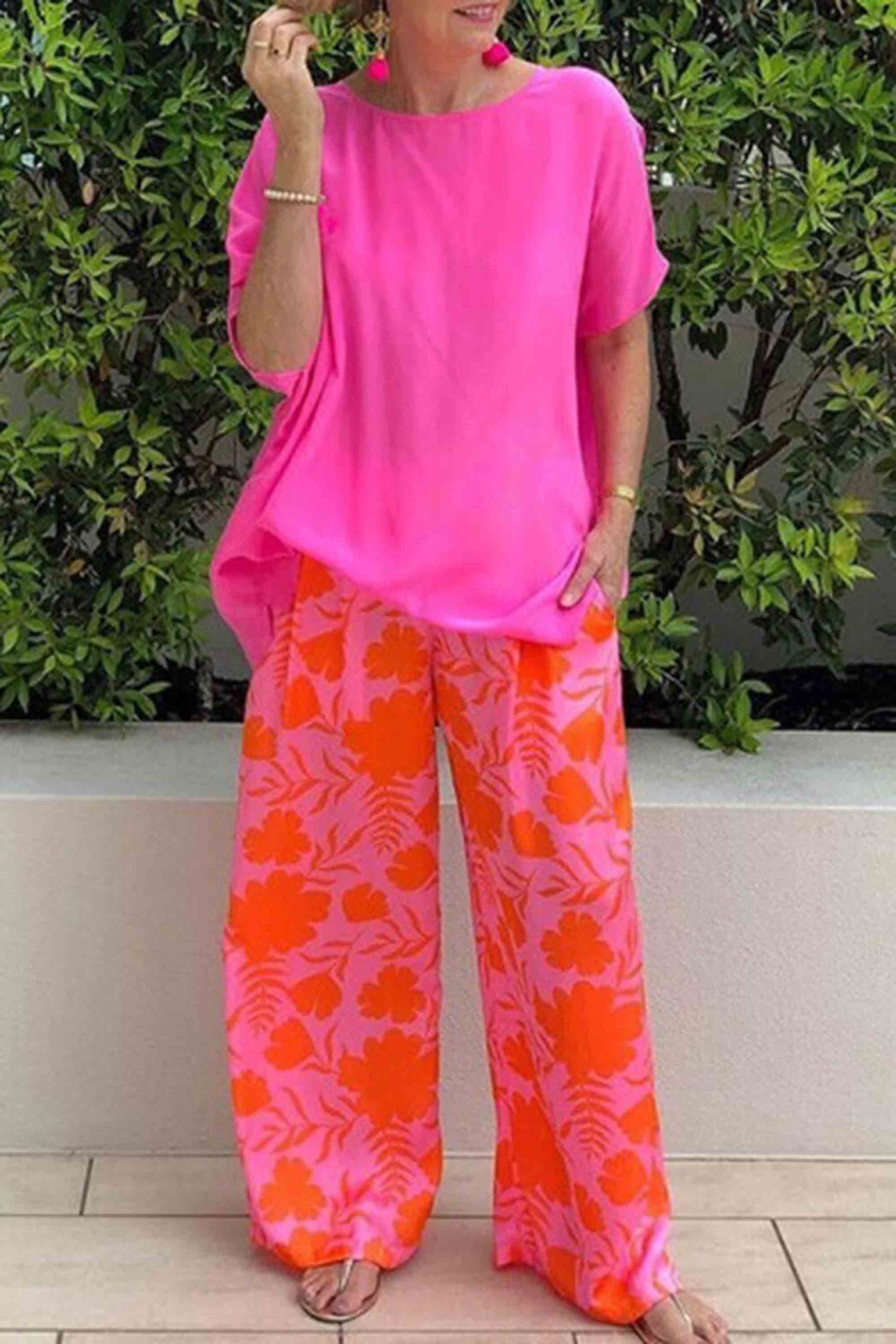 LM | Slim, cool top and pants