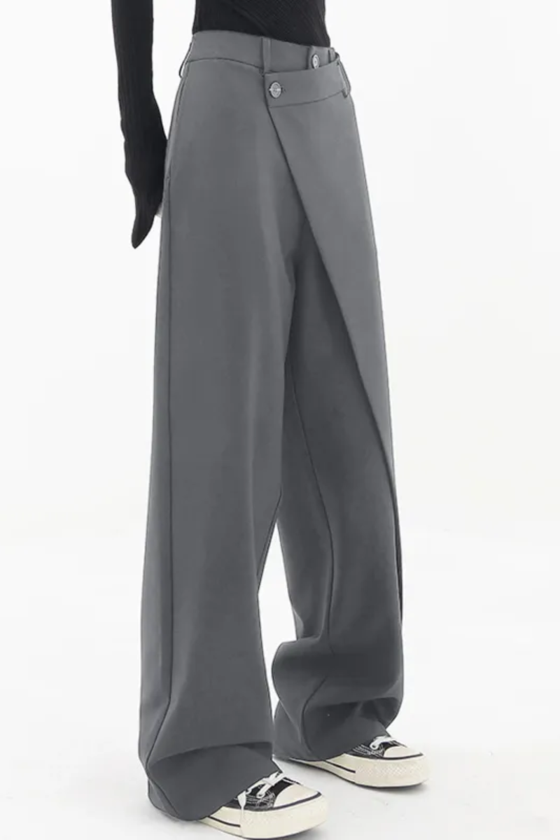 LM | Irregular wide pants for women