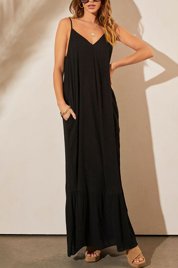 LM | KIMONIE Monochrome maxi dress with pocket