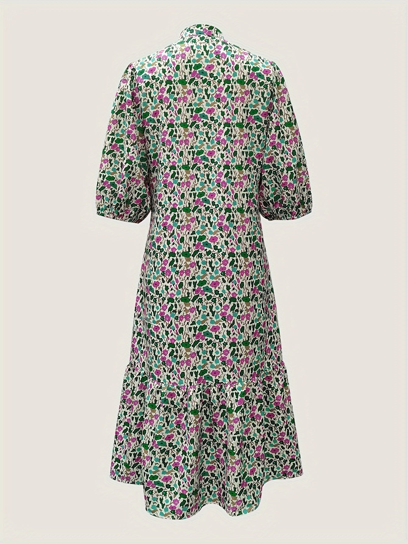 LM | elegant green midi dress for women