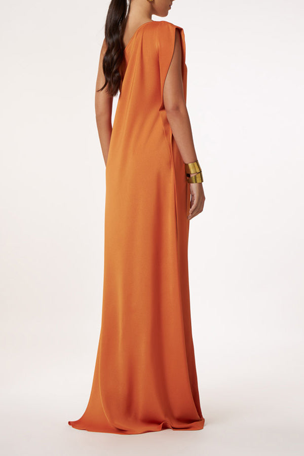 LM | Timeless charm One-shoulder A-line elegant maxi dress