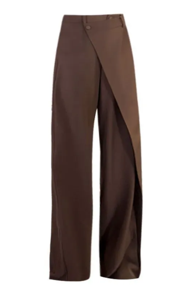 LM | Irregular wide pants for women