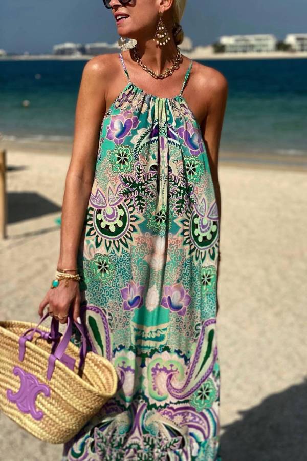 LM | Aqua Black Silk Designer Maxi Dress