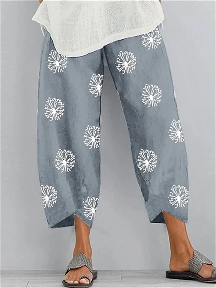 LM : Casual pants with print