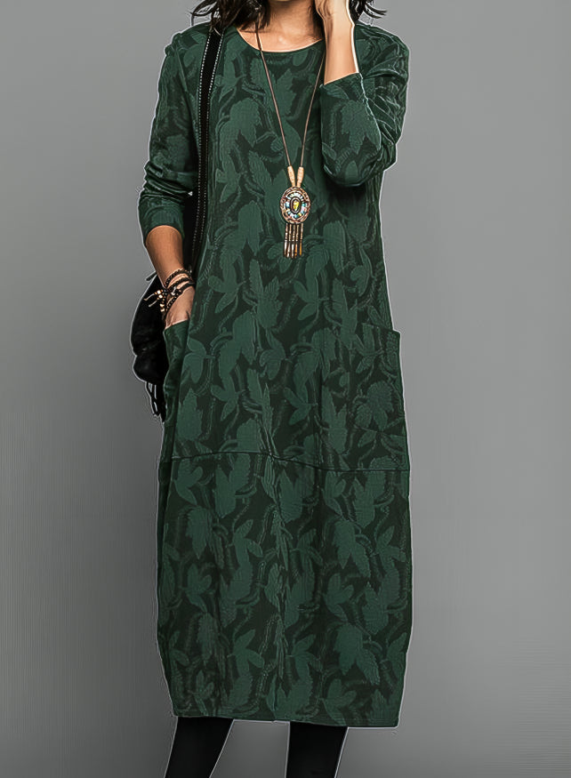LM | Elegant floral midi dress