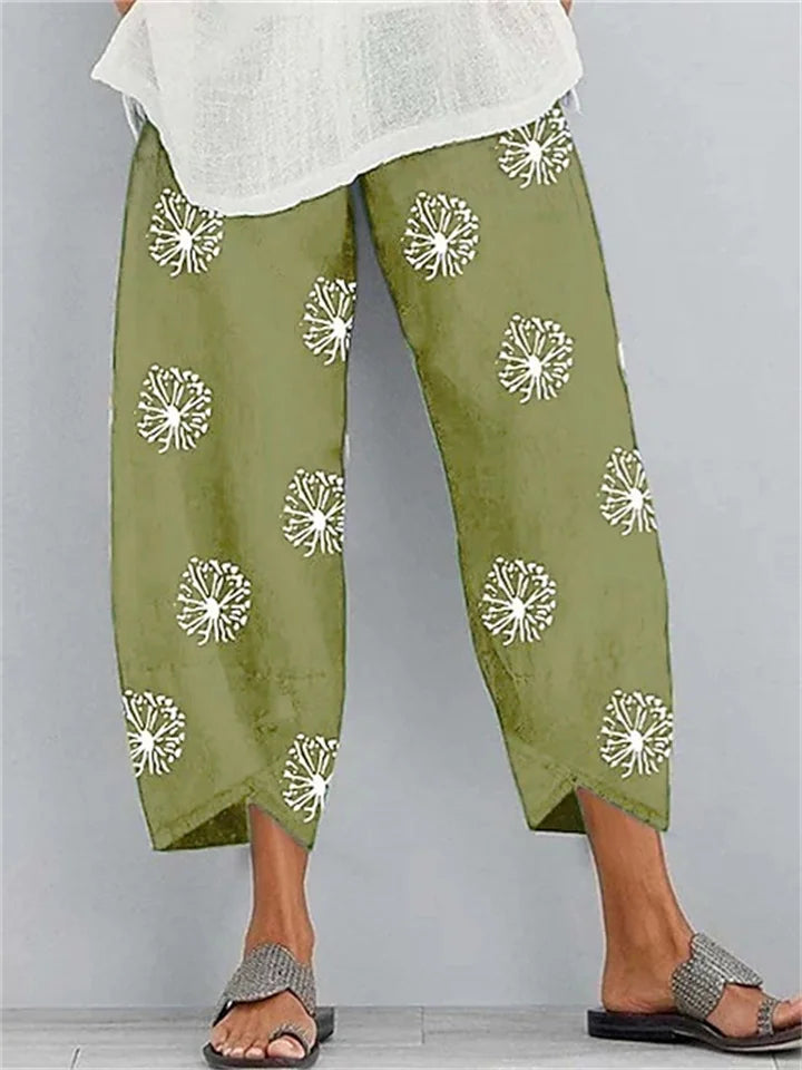 LM : Casual pants with print
