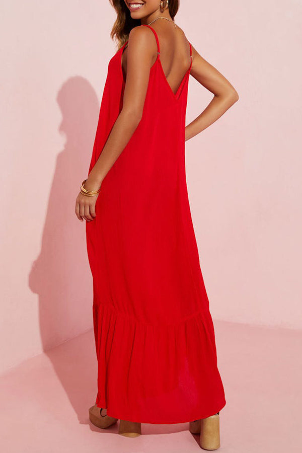 LM | KIMONIE Monochrome maxi dress with pocket
