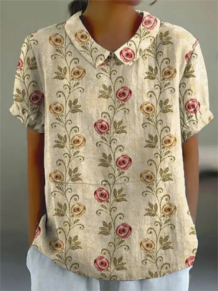 TS | Blouse with floral print for women