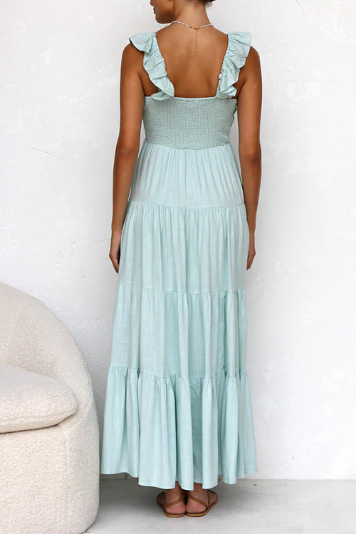 LM | Linen sleeveless maxi dress