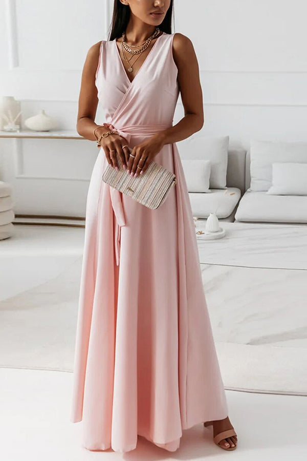 LM | Wrap strap maxi dress