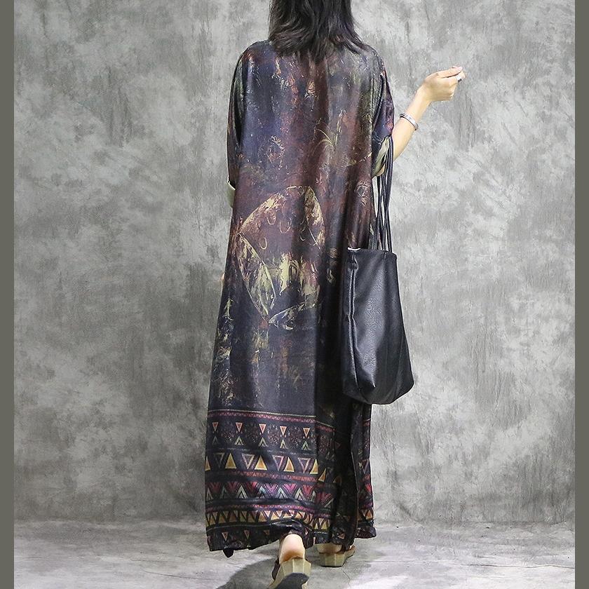 LM | Beautiful with wide leg pants silk clothing women stylish shirts red prints tunic dress summer two pieces
