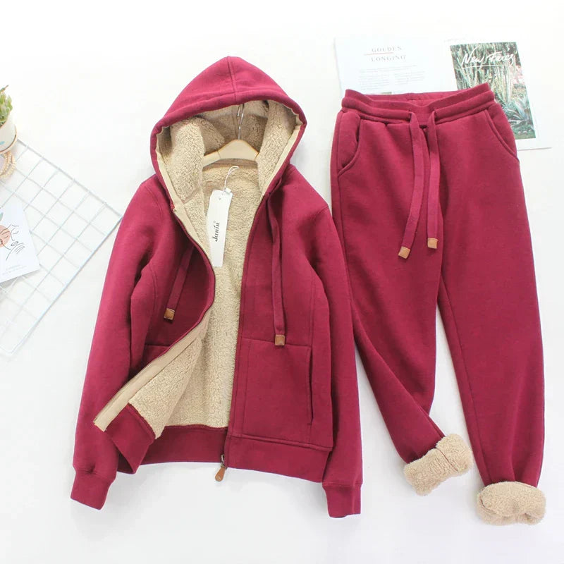 LM | Tailor-made and elegant set of winter jacket and trousers