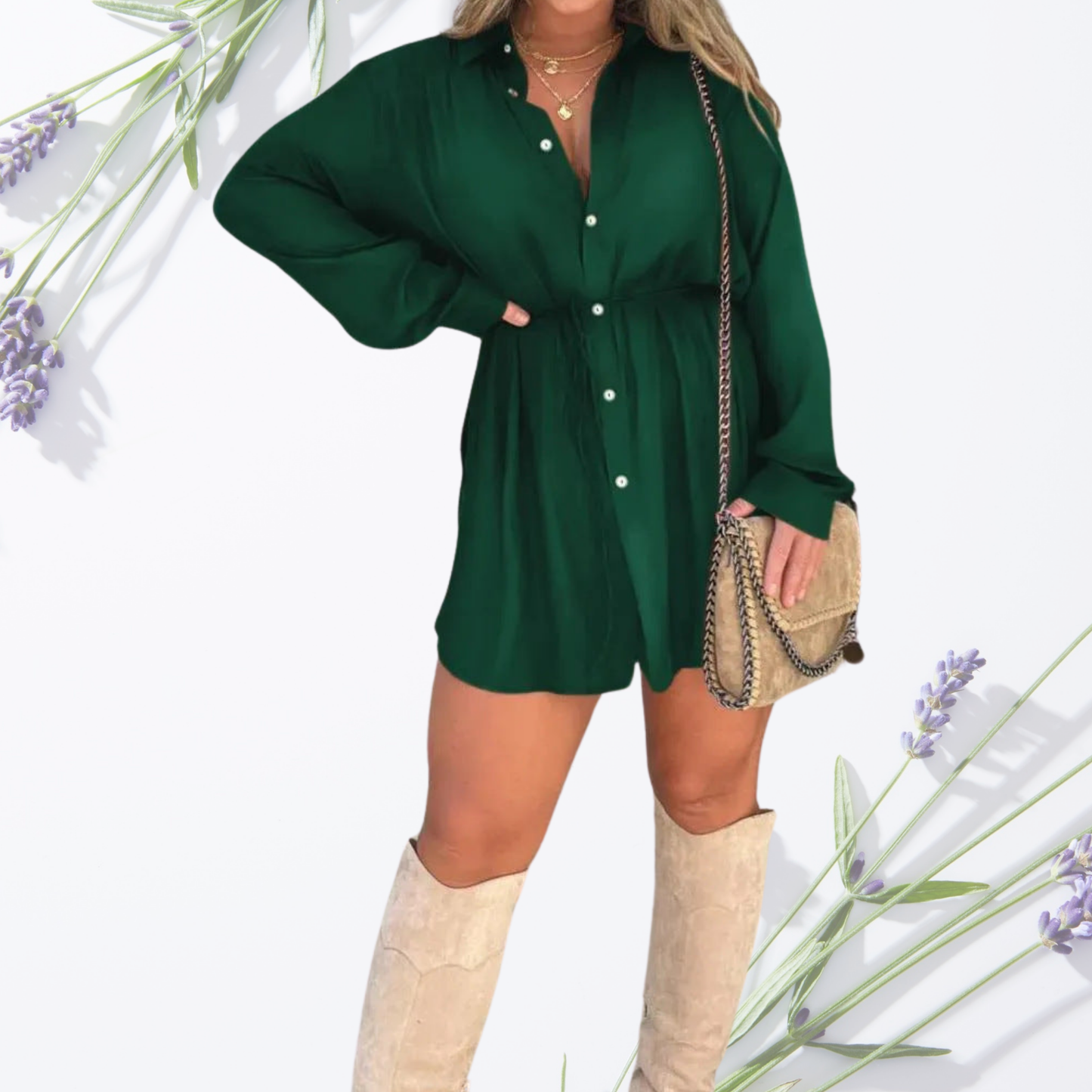LM | Elegant satin romper dress with adjustable waist - summer dress for women, ideal for various occasions