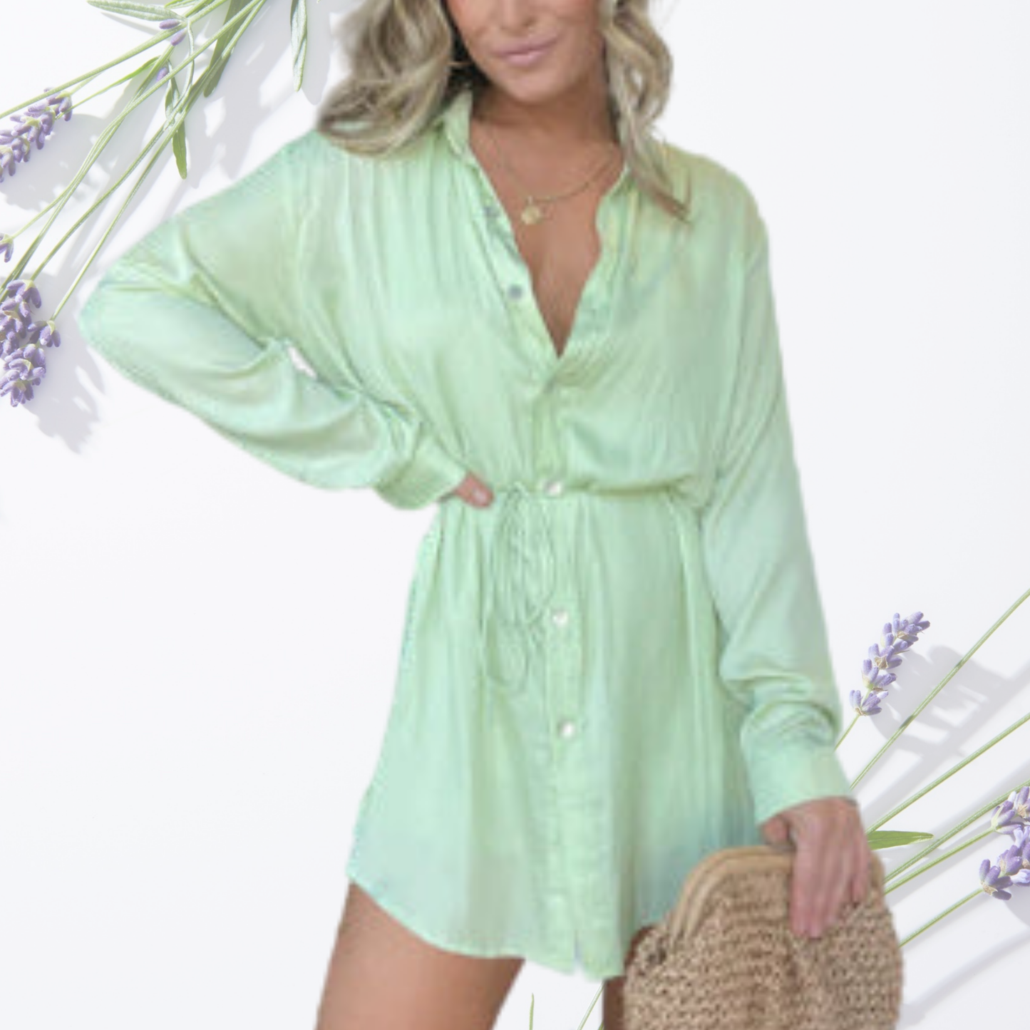 LM | Elegant satin romper dress with adjustable waist - summer dress for women, ideal for various occasions