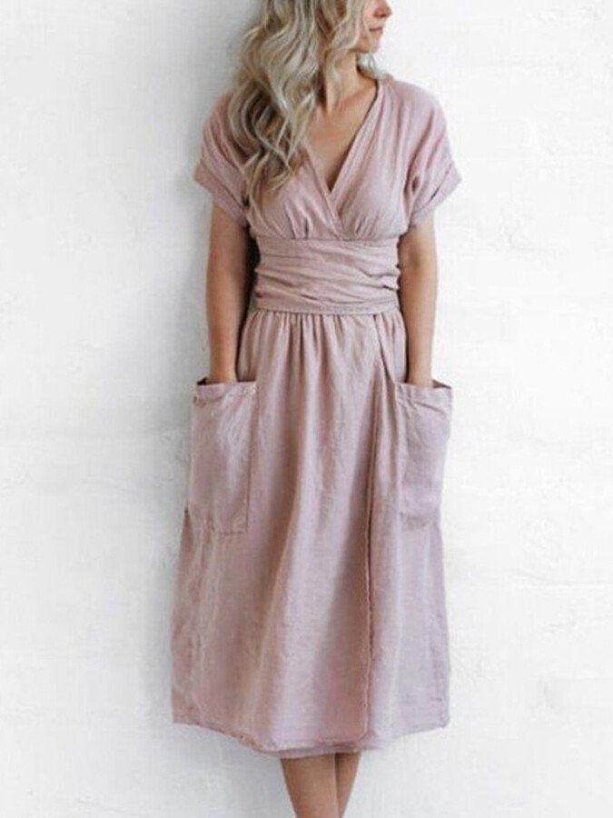 LM | elegant midi dress for women