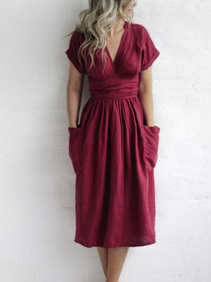 LM | elegant midi dress for women