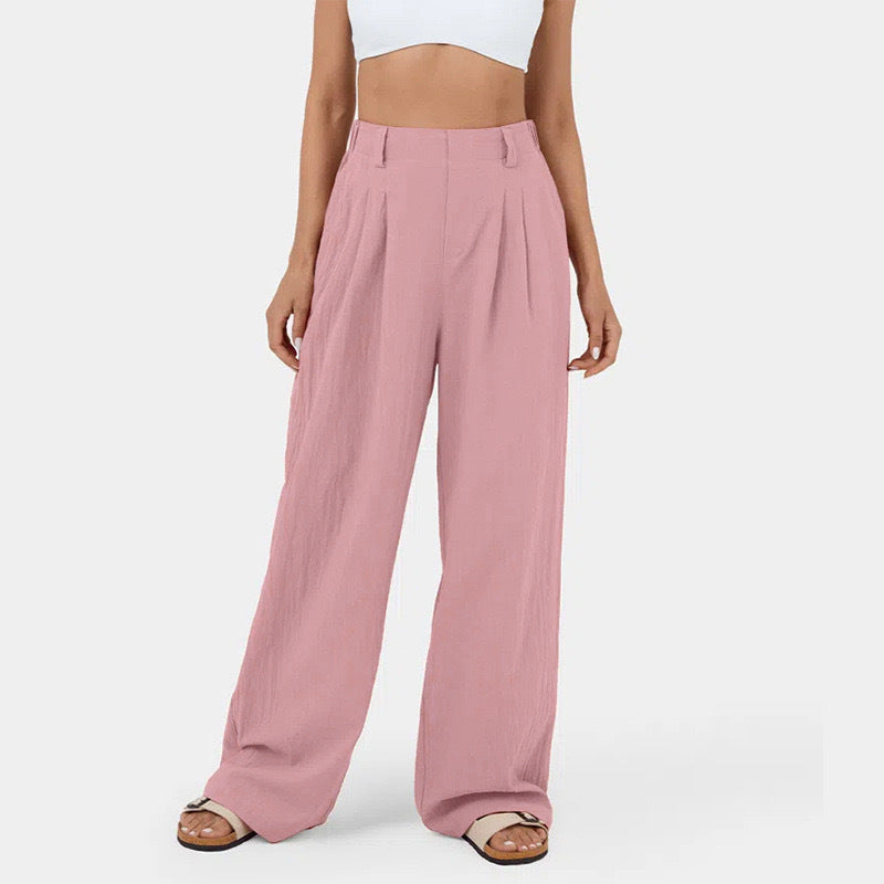 LM | High-waisted straight-leg pants for women