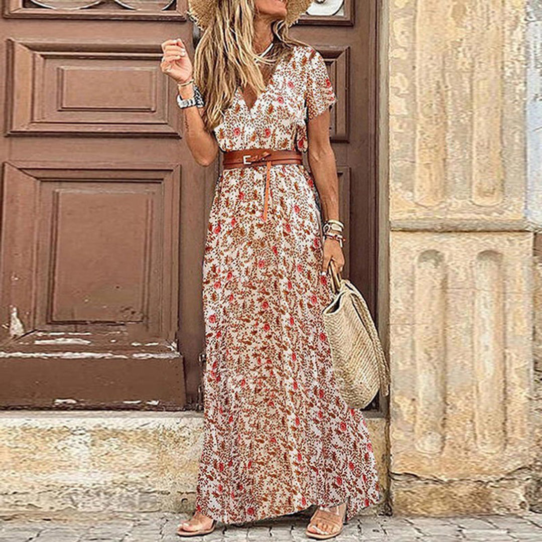 LM | Boho maxi dress with belt