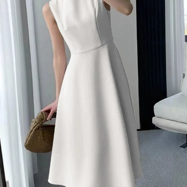 LM | ZANZEA Casual O-Neck Tank Midi Dress Women Elegant Summer Sundress