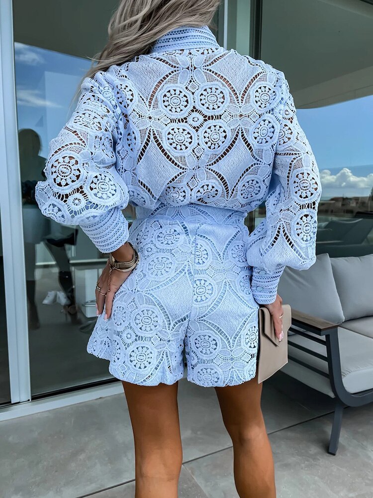 LM | Lace romper dress