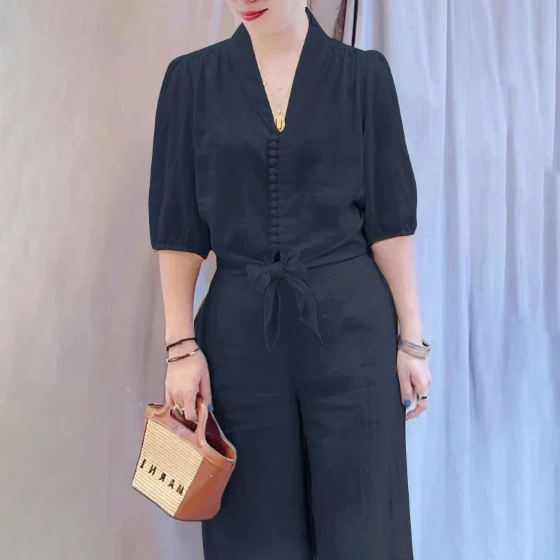 LM | Relaxed and airy top and pants set