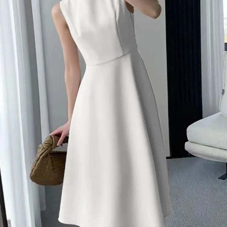 LM | ZANZEA Casual O-Neck Tank Midi Dress Women Elegant Summer Sundress