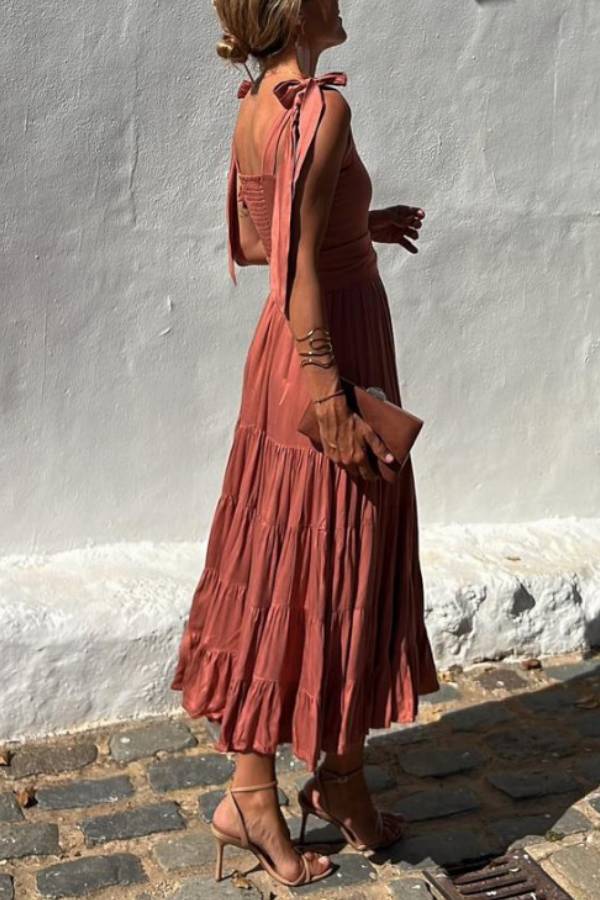 LM | Rocio tile midi dress