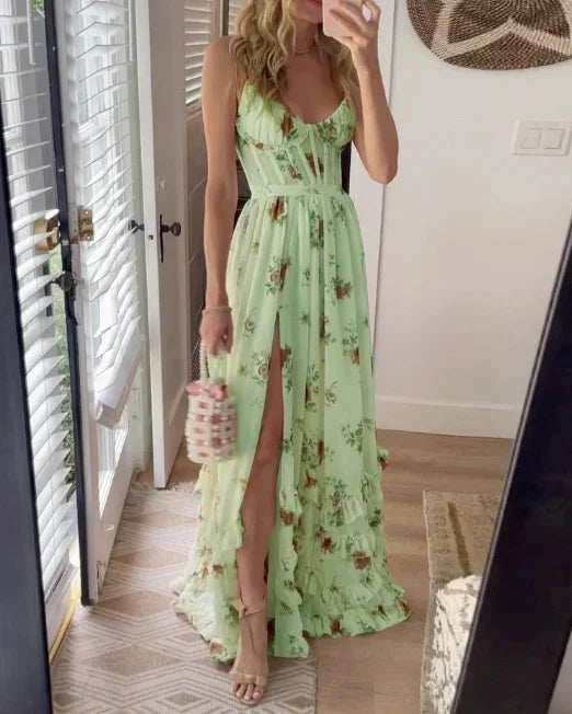LM | Elegant floral maxi dress